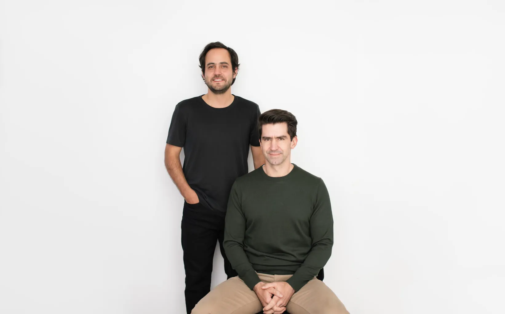 Líderes de FinMaq (izquierda: Diego Acero cofounder and CFO, derecha Cofounder and CEO Diego Sanz de Santamaría. Photo credit: FinMaq